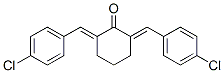 structure of CAS# 18989-82-7, 2,6-Bis(4-Chlorobenzylidene)Cyclohexan-1-One;(2E,6E)-2,6-Bis[(4-Chlorophenyl)Methylidene]Cyclohexan-1-One;2,6-Bis[(4-Chlorophenyl)Methylene]Cyclohexan-1-One;(2E,6E)-2,6-Bis[(4-Chlorophenyl)Methylene]Cyclohexan-1-One