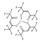 结构式 CAS# 18990-42-6, 钪三[(2Z)-1,1,1,5,5,5-六氟-4-氧代-2-戊烯-2-醇]