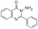 结构式 CAS# 1904-60-5, 3-氨基-2-苯基-4(3H)-喹唑啉酮