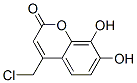 structure of CAS# 19040-71-2, 4-(Chloromethyl)-7,8-Dihydroxy-2-Benzopyrone;4-(Chloromethyl)-7,8-Dihydroxy-Chromen-2-One;4-(Chloromethyl)-7,8-Dihydroxy-2-Chromenone;4-(Chloromethyl)-7,8-Dihydroxy-Coumarin