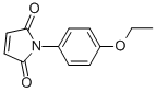 structure of CAS# 19077-60-2, 1-(4-Ethoxyphenyl)-1H-Pyrrole-2,5-Dione;1-(4-Ethoxyphenyl)-3-Pyrroline-2,5-Quinone;1-(4-Ethoxyphenyl)Maleimide;1-(P-Ethoxyphenyl)-1H-Pyrrole-2,5-Dione