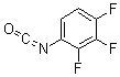 structure of CAS# 190774-58-4, 1,2,3-Trifluoro-4-Isocyanato-Benzene;1,2,3-Trifluoro-4-Isocyanato-Benzene;2,3,4-Trifluorophenyl Isocyanate;472239_Aldrich