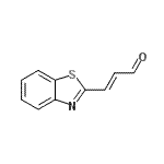 CAS 登录号：190834-38-9， (2E)-3-(1,3-苯并噻唑-2-基)丙烯醛