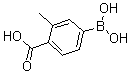 结构式 CAS# 191089-06-2, 4-硼酸基-2-甲基-苯甲酸