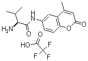 structure of CAS# 191723-67-8, H-Val-Amc Tfa;L-VALINE 7-AMIDO-4-METHYLCOUMARIN, TRIFLUOROACETATE SALT;L-VALINE 7-AMIDO-4-METHYLCOUMARIN TRIFLUOROACETATE;L-Valine 7-Amido-4-Methylcoumarin*Trifluoroacetat