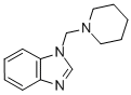 structure of CAS# 19213-19-5, 1-(Piperidin-1-Ylmethyl)-1H-Benzimidazole;1-(1-Piperidylmethyl)Benzimidazole;1-(Piperidinomethyl)Benzimidazole;St023274