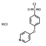 结构式 CAS# 192330-49-7, 4-(4-吡啶基氧基)苯磺酰基氯化物盐酸盐(1:1)