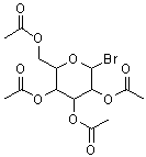 结构式 CAS# 19285-38-2, 2,3,4,6-四-O-乙酰基己糖吡喃糖苷溴化物