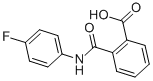 structure of CAS# 19336-77-7, 2-[(4-Fluorophenyl)Carbamoyl]-Benzoic Acid;2-[[(4-Fluorophenyl)Amino]-Oxomethyl]Benzoic Acid;Sbb005707;Maybridge1_006468