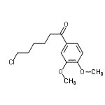 structure of CAS# 19347-74-1, 6-Chloro-1-(3,4-Dimethoxyphenyl)-1-Hexanone;1-Chloro-6-(3,4-dimethoxyphenyl)-6-oxohexane