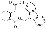 结构式 CAS# 193693-63-9, (2R)-1-[(9H-芴-9-基甲氧基)羰基]-2-哌啶乙酸