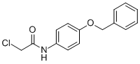 结构式 CAS# 19514-92-2, N-(4-苄氧基-苯基)-2-氯-乙酰胺