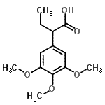 结构式 CAS# 195202-06-3, 2-(3,4,5-三甲氧基苯基)丁酸