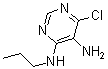 structure of CAS# 195252-56-3, 6-Chloro-N4-Propyl-4,5-Pyrimidinediamine;6-CHLORO-N4-PROPYL-4,5-PYRIMIDINEDIAMINE