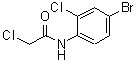 结构式 CAS# 195372-57-7, N-(4-溴-2-氯苯基)-2-氯乙酰胺