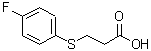 structure of CAS# 19543-85-2, 3-[(4-Fluorophenyl)Sulfanyl]Propanoic Acid;3-(4-fluorophenylthio)propanoic acid;3-(4-Fluorophenylthio)propanoic acid, tech;3-(4-Fluorophenylthio)propionic acid, tech