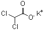 结构式 CAS# 19559-59-2, 二氯乙酸钾