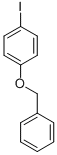 structure of CAS# 19578-68-8, 1-Iodo-4-(Phenylmethoxy)-Benzene;Benzene, 1-Iodo-4-(Phenylmethoxy)-;1-BENZYLOXY-4-IODOBENZENE, 98+%;1-BENZYLOXY-4-IODOBENZENE