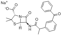 CAS#: 196309-79-2， Sodium (2S,5R,6R)-6-[2-[3-(Benzoyl)Phenyl]Propanoylamino]-3,3-Dimethyl-7-Oxo-4-Thia-1-Azabicyclo[3.2.0]Heptane-2-Carboxylate