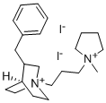 CAS#: 19653-53-3， 3-Benzyl-1-[3-(1-methylpyrrolidin-1-ium-1-yl)propyl]quinuclidin-1-ium diiodide
