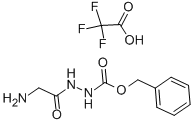 结构式 CAS# 19704-03-1, (苄氧羰基-酰肼)甘氨酸三氟乙酸盐