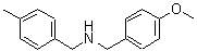 structure of CAS# 197728-27-1, 1-(4-Methoxyphenyl)-N-(4-Methylbenzyl)Methanamine;(4-methoxybenzyl)(4-methylbenzyl)amine;(4-Methoxy-benzyl)-(4-methyl-benzyl)-amine;[(4-methoxyphenyl)methyl][(4-methylphenyl)methyl]amine