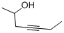 structure of CAS# 19781-81-8, 4-Heptyn-2-Ol;4-Heptyn-2-Ol;Ai3-37217