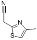 structure of CAS# 19785-39-8, 4-Methyl-2-Thiazoleacetonitrile;2-(4-Methylthiazol-2-Yl)Acetonitrile;2-(4-Methyl-2-Thiazolyl)Acetonitrile;2-(4-Methyl-1,3-Thiazol-2-Yl)Ethanenitrile