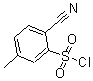 structure of CAS# 197960-31-9, 2-Cyano-5-Methyl-Benzenesulfonylchloride;2-(Chlorosulphonyl)-4-Methylbenzonitrile, 3-(Chlorosulphonyl)-4-Cyanotoluene;Benzenesulfonyl Chloride, 2-Cyano-5-Methyl- (9CI);2-Cyano-5-Methylbenzenesulphonyl Chloride