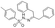 structure of CAS# 19816-88-7, 1,3-Diphenylacetone p-Toluenesulfonylhydrazone;4-Methyl-N-[[2-Phenyl-1-(Phenylmethyl)Ethylidene]Amino]Benzenesulfonamide;N-[[1-(Benzyl)-2-Phenyl-Ethylidene]Amino]-4-Methyl-Benzenesulfonamide;N-[1,3-Di(Phenyl)Propan-2-Ylideneamino]-4-Methyl-Benzenesulfonamide