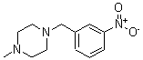 结构式 CAS# 198281-54-8, 1-甲基-4-[(3-硝基苯基)甲基]-哌嗪