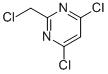 structure of CAS# 19875-05-9, 4,6-Dichloro-2-(Chloromethyl)-Pyrimidine;4,6-Dichloro-2-(Chloromethyl)Pyrimidine;2-Chloromethyl-4,6-Dichloropyrimidine