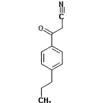 结构式 CAS# 199102-69-7, 3-氧代-3-(4-丙基苯基)丙腈