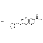 CAS#: 199327-71-4， 3-Methoxy-4-[3-(1-Pyrrolidinyl)Propoxy]Benzoic Acid Hydrochloride (1:1)