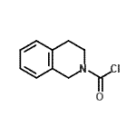 structure of CAS# 199480-42-7, 3,4-Dihydro-2(1H)-Isoquinolinecarbonyl Chloride;2(1H)-ISOQUINOLINECARBONYL CHLORIDE, 3,4-DIHYDRO-;3,4-dihydroisoquinoline-2(1H)-carbonyl chloride