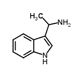 structure of CAS# 19955-83-0, 1-(1H-Indol-3-Yl)Ethanamine;[1-(1H-indol-3-yl)ethyl]amine;MFCD09965855