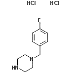 结构式 CAS# 199672-06-5, 1-(4-氟苄基)哌嗪二盐酸盐