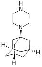 structure of CAS# 19984-46-4, 1-Tricyclo[3.3.1.1(3,7)]Dec-1-Yl-Piperazine;1-(N-Piperazino)Adamantane;N-1-Adamantylpiperazine;Piperazine, 1-(1-Adamantyl)-