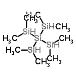 结构式 CAS# 2003-85-2, 2,2-二(二甲基硅烷基)-1,1,3,3-四甲基三硅烷