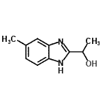 结构式 CAS# 20033-97-0, 1-(5-甲基-1H-苯并咪唑-2-基)乙醇