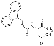 structure of CAS# 200335-40-6, (3S)-4-Amino-3-[[(9H-Fluoren-9-Ylmethoxy)Carbonyl]Amino]-4-Oxo-Butanoic Acid;N-ALPHA-(9-FLUORENYLMETHOXYCARBONYL)-L-ASPARTIC ACID ALPHA-AMIDE;N-ALPHA-(9-FLUORENYLMETHOXYCARBONYL)-L-ISOASPARAGINE;Fmoc-Isoasn-OH, Fmoc-L-Isoasparagine