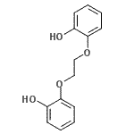 结构式 CAS# 20115-81-5, 2,2'-[1,2-乙烷二基二(氧基)]二苯酚