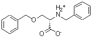 结构式 CAS# 201209-83-8, (2S)-2-(苄基氨基)-3-苯基甲氧基丙酸