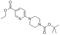 结构式 CAS# 201809-20-3, 4-[5-(乙氧羰基)-2-吡啶基]-1-哌嗪羧酸叔丁酯