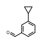结构式 CAS# 201851-03-8, 3-环丙基苯甲醛