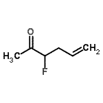 structure of CAS# 2021-74-1, 3-Fluoro-5-Hexen-2-One;3-Fluoro-5-hexen-2-one
