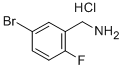 structure of CAS# 202865-69-8, 5-Bromo-2-Fluorobenzylamine Hydrochloride