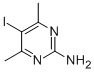 structure of CAS# 2033-47-8, 5-Iodo-4,6-Dimethyl-2-Pyrimidinamine;5-Iodo-4,6-Dimethyl-Pyrimidin-2-Ylamine;2-AMINO-4,6-DIMETHYL-5-IODOPYRIMIDINE;2-AMINO-5-IODO-4,6-DIMETHYLPYRIMIDINE