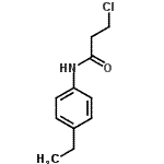 结构式 CAS# 20330-92-1, 3-氯-N-(4-乙基苯基)丙酰胺