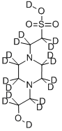 CAS#: 203805-87-2， 4-[2-(Hydroxy-D)Ethyl-1,1,2,2-D4]-1-Piperazine-2,2,3,3,5,5,6,6-D8-Ethane-alpha,alpha,beta,beta-D4-Sulfonic Acid-D